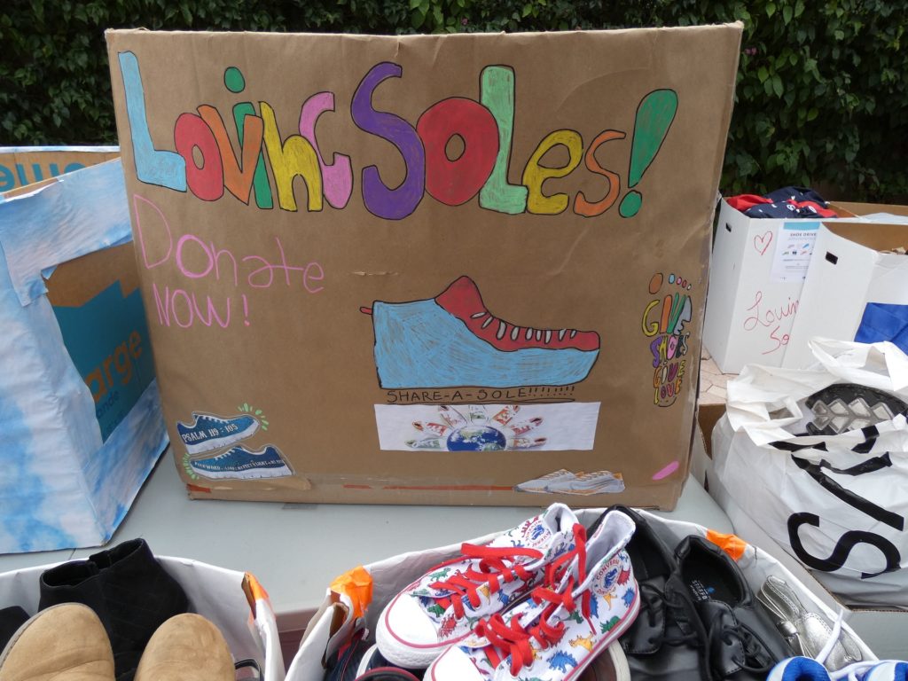 Decorated Shoe Drive Collection Box