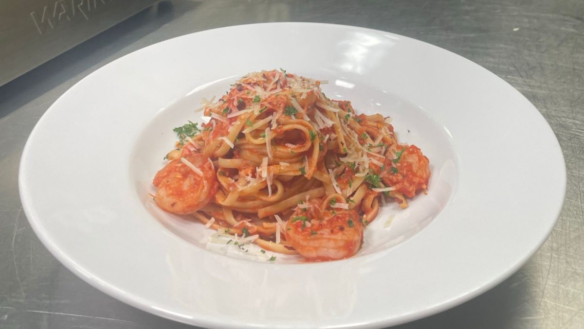 Linguine Shrimp Diavolo