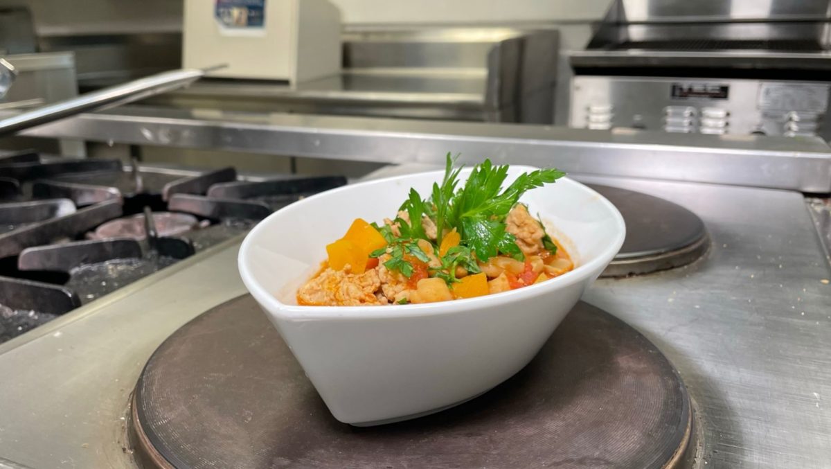 Bowl of Chili on Stove